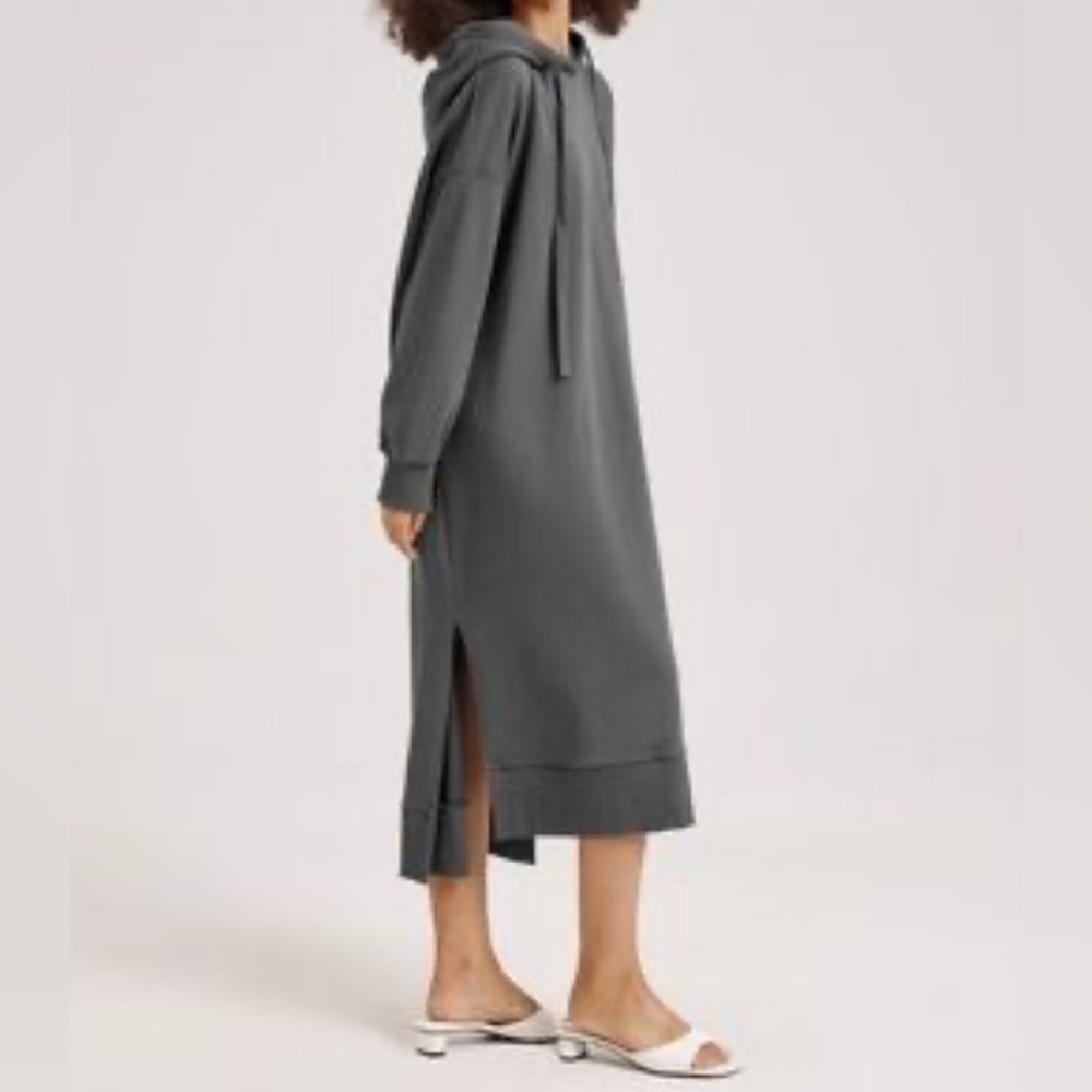 NAP Gray Sweatshirt Hoodie Loungewear Dress Size Large w/Pockets.‎